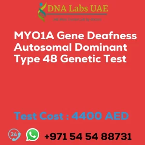 MYO1A Gene Deafness Autosomal Dominant Type 48 Genetic Test sale cost 4400 AED