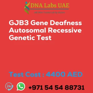 GJB3 Gene Deafness Autosomal Recessive Genetic Test sale cost 4400 AED