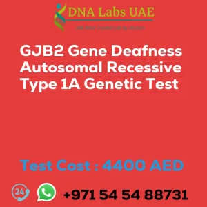 GJB2 Gene Deafness Autosomal Recessive Type 1A Genetic Test sale cost 4400 AED