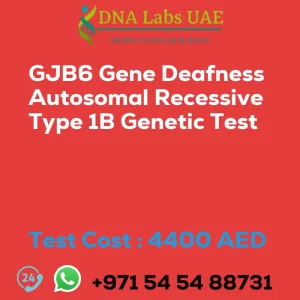 GJB6 Gene Deafness Autosomal Recessive Type 1B Genetic Test sale cost 4400 AED