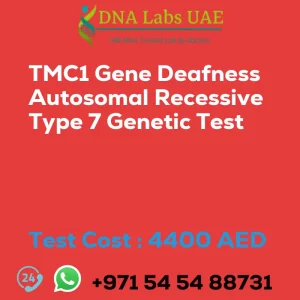 TMC1 Gene Deafness Autosomal Recessive Type 7 Genetic Test sale cost 4400 AED