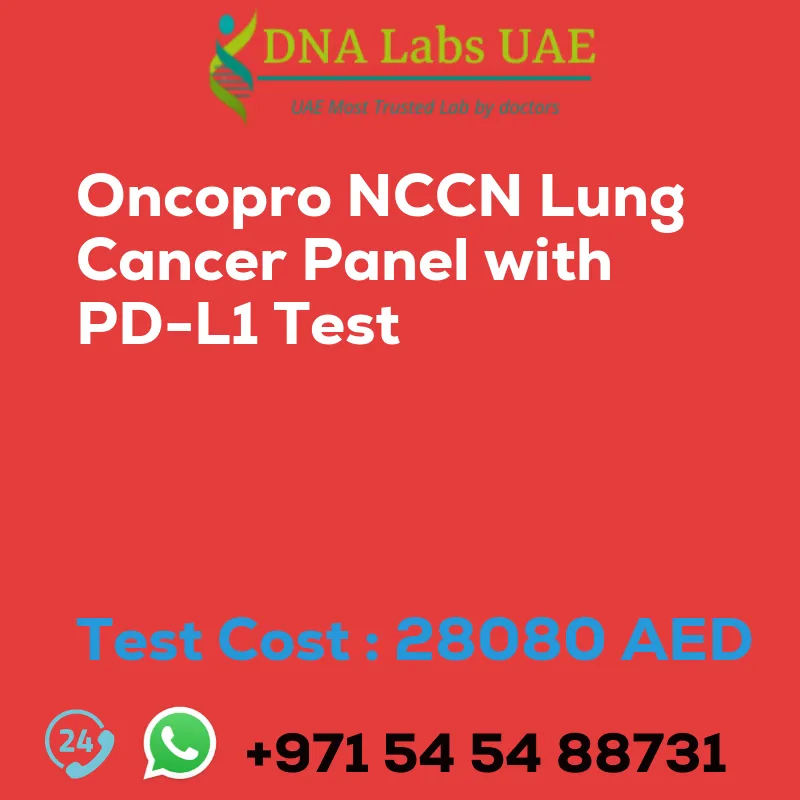 Oncopro NCCN Lung Cancer Panel with PD-L1 Test sale cost 28080 AED