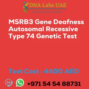 MSRB3 Gene Deafness Autosomal Recessive Type 74 Genetic Test sale cost 4400 AED