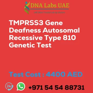 TMPRSS3 Gene Deafness Autosomal Recessive Type 810 Genetic Test sale cost 4400 AED