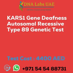 KARS1 Gene Deafness Autosomal Recessive Type 89 Genetic Test sale cost 4400 AED