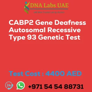 CABP2 Gene Deafness Autosomal Recessive Type 93 Genetic Test sale cost 4400 AED