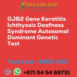 GJB2 Gene Keratitis Ichthyosis Deafness Syndrome Autosomal Dominant Genetic Test sale cost 4400 AED