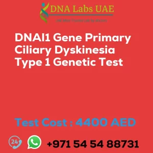 DNAI1 Gene Primary Ciliary Dyskinesia Type 1 Genetic Test sale cost 4400 AED