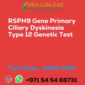 RSPH9 Gene Primary Ciliary Dyskinesia Type 12 Genetic Test sale cost 4400 AED