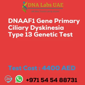 DNAAF1 Gene Primary Ciliary Dyskinesia Type 13 Genetic Test sale cost 4400 AED