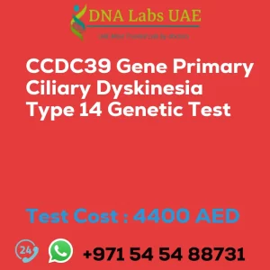CCDC39 Gene Primary Ciliary Dyskinesia Type 14 Genetic Test sale cost 4400 AED
