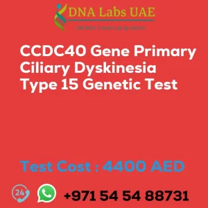 CCDC40 Gene Primary Ciliary Dyskinesia Type 15 Genetic Test sale cost 4400 AED