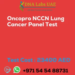 Oncopro NCCN Lung Cancer Panel Test sale cost 23400 AED