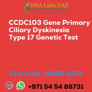 CCDC103 Gene Primary Ciliary Dyskinesia Type 17 Genetic Test sale cost 4400 AED