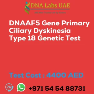 DNAAF5 Gene Primary Ciliary Dyskinesia Type 18 Genetic Test sale cost 4400 AED