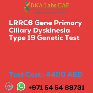 LRRC6 Gene Primary Ciliary Dyskinesia Type 19 Genetic Test sale cost 4400 AED