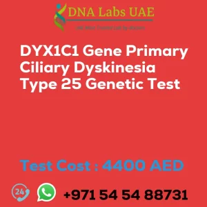 DYX1C1 Gene Primary Ciliary Dyskinesia Type 25 Genetic Test sale cost 4400 AED