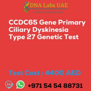 CCDC65 Gene Primary Ciliary Dyskinesia Type 27 Genetic Test sale cost 4400 AED