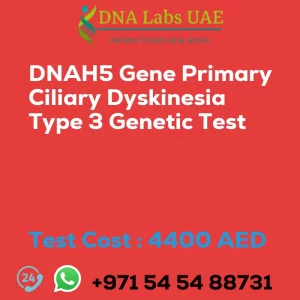 DNAH5 Gene Primary Ciliary Dyskinesia Type 3 Genetic Test sale cost 4400 AED