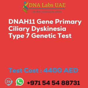 DNAH11 Gene Primary Ciliary Dyskinesia Type 7 Genetic Test sale cost 4400 AED