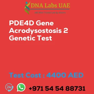 PDE4D Gene Acrodysostosis 2 Genetic Test sale cost 4400 AED