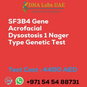 SF3B4 Gene Acrofacial Dysostosis 1 Nager Type Genetic Test sale cost 4400 AED