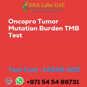 Oncopro Tumor Mutation Burden TMB Test sale cost 14040 AED