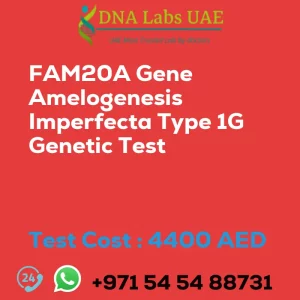 FAM20A Gene Amelogenesis Imperfecta Type 1G Genetic Test sale cost 4400 AED