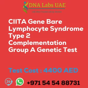 CIITA Gene Bare Lymphocyte Syndrome Type 2 Complementation Group A Genetic Test sale cost 4400 AED