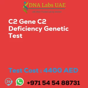 C2 Gene C2 Deficiency Genetic Test sale cost 4400 AED