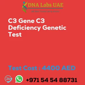 C3 Gene C3 Deficiency Genetic Test sale cost 4400 AED