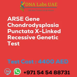 ARSE Gene Chondrodysplasia Punctata X-Linked Recessive Genetic Test sale cost 4400 AED