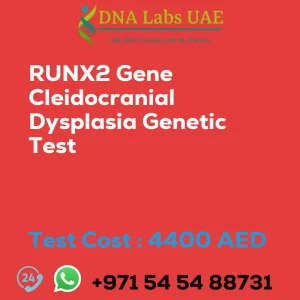 RUNX2 Gene Cleidocranial Dysplasia Genetic Test sale cost 4400 AED