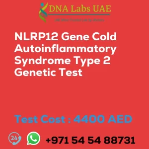 NLRP12 Gene Cold Autoinflammatory Syndrome Type 2 Genetic Test sale cost 4400 AED