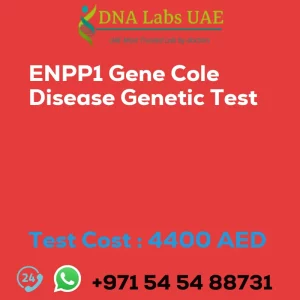 ENPP1 Gene Cole Disease Genetic Test sale cost 4400 AED