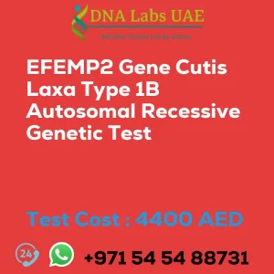 EFEMP2 Gene Cutis Laxa Type 1B Autosomal Recessive Genetic Test sale cost 4400 AED