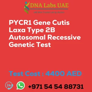 PYCR1 Gene Cutis Laxa Type 2B Autosomal Recessive Genetic Test sale cost 4400 AED