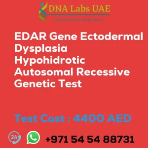 EDAR Gene Ectodermal Dysplasia Hypohidrotic Autosomal Recessive Genetic Test sale cost 4400 AED