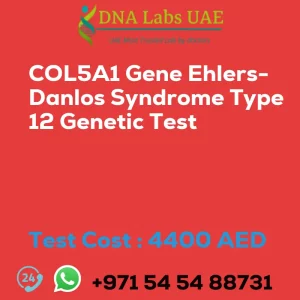 COL5A1 Gene Ehlers-Danlos Syndrome Type 12 Genetic Test sale cost 4400 AED