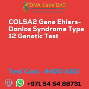 COL5A2 Gene Ehlers-Danlos Syndrome Type 12 Genetic Test sale cost 4400 AED