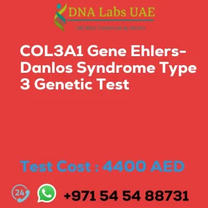 COL3A1 Gene Ehlers-Danlos Syndrome Type 3 Genetic Test sale cost 4400 AED