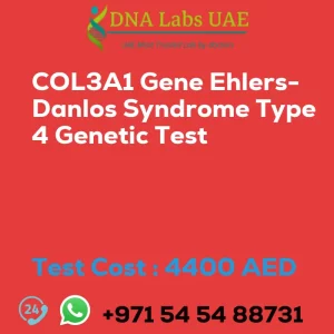 COL3A1 Gene Ehlers-Danlos Syndrome Type 4 Genetic Test sale cost 4400 AED