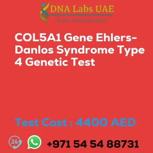 COL5A1 Gene Ehlers-Danlos Syndrome Type 4 Genetic Test sale cost 4400 AED