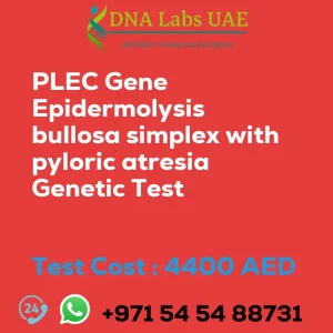 PLEC Gene Epidermolysis bullosa simplex with pyloric atresia Genetic Test sale cost 4400 AED