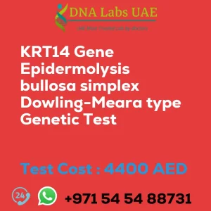 KRT14 Gene Epidermolysis bullosa simplex Dowling-Meara type Genetic Test sale cost 4400 AED