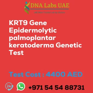 KRT9 Gene Epidermolytic palmoplantar keratoderma Genetic Test sale cost 4400 AED