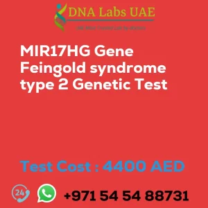 MIR17HG Gene Feingold syndrome type 2 Genetic Test sale cost 4400 AED