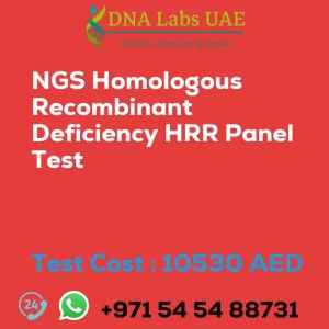 NGS Homologous Recombinant Deficiency HRR Panel Test sale cost 10530 AED