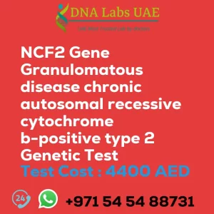 NCF2 Gene Granulomatous disease chronic autosomal recessive cytochrome b-positive type 2 Genetic Test sale cost 4400 AED