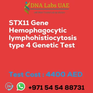 STX11 Gene Hemophagocytic lymphohistiocytosis type 4 Genetic Test sale cost 4400 AED